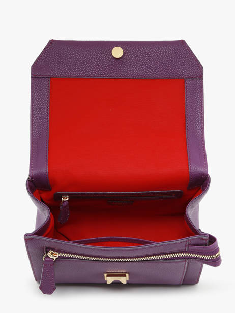 Handtas M Ninon Leder Lancel Violet ninon A09222 ander zicht 3