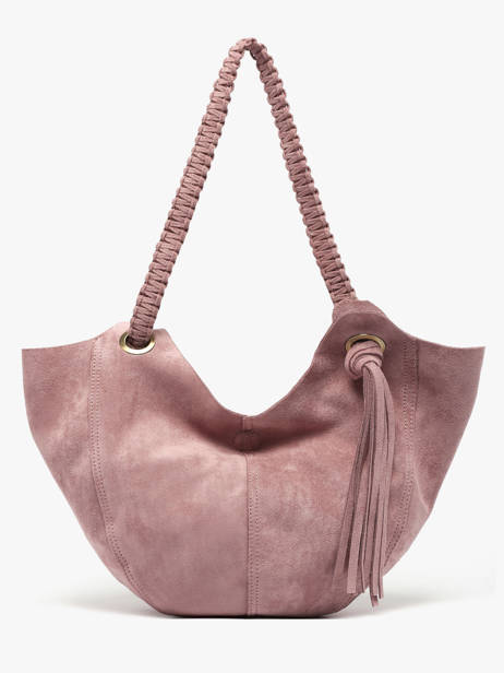 Schoudertas Maranta Fluweel Woomen Roze maranta WMAT11 ander zicht 3