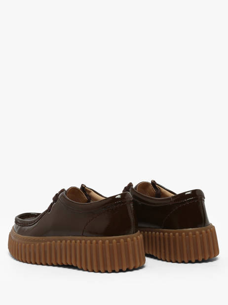 Derby Veterschoenen Met Platformzool Uit Leder Clarks Bruin women 26186667 ander zicht 2