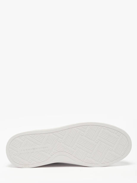 Sneakers Uit Leder Tommy hilfiger Wit women 91050GE ander zicht 4