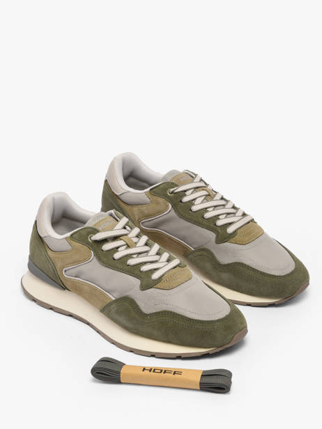 Sneakers Uit Leder Hoff Groen men 12602403 ander zicht 2