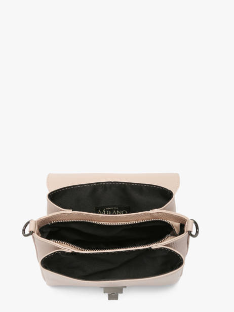 Cross Body Tas Caviar Leder Milano Beige caviar CA24061 ander zicht 3