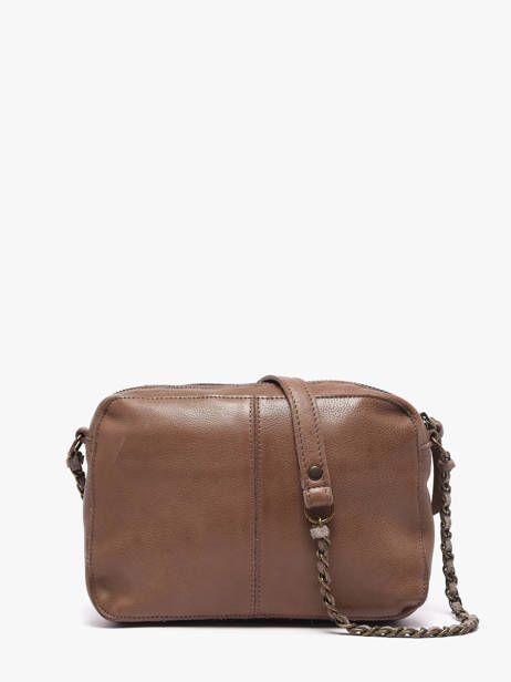 Cross Body Tas Naina Leder Pieces Bruin naina 17063358 ander zicht 4
