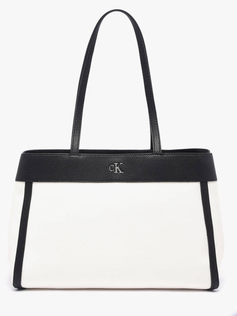 Schoudertas Hardware Monogram Katoen Calvin klein jeans Wit hardware monogram 4F3503G