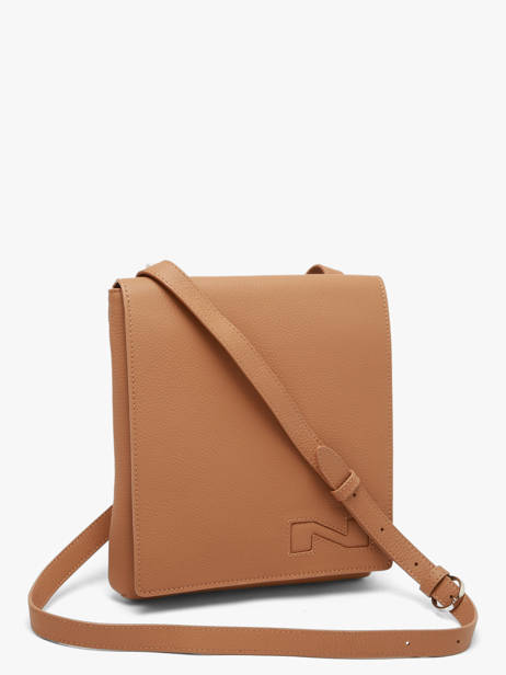 Cross Body Tas Dinant Leder Nathan baume Bruin n city 3 ander zicht 2