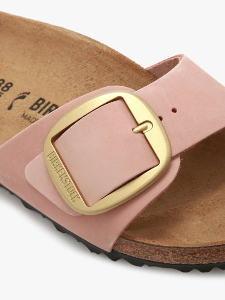 Slippers Madrid Uit Leder Birkenstock Roze women 1027056 ander zicht 2