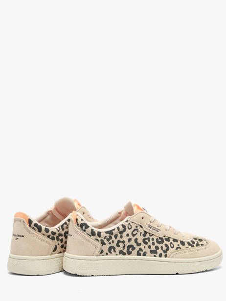 Sneakers Uit Leder Palladium Beige women 94642243 ander zicht 2
