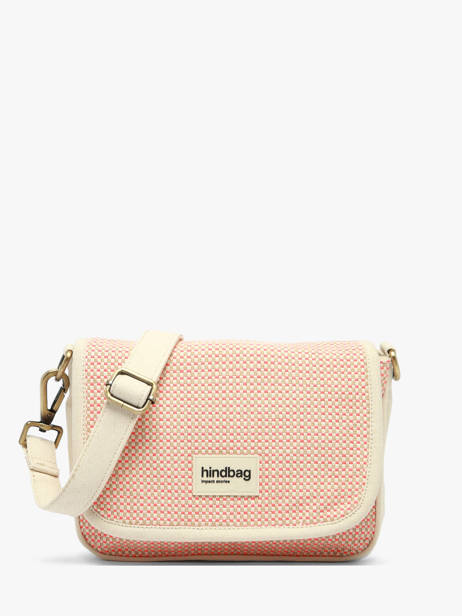 Cross Body Tas Tressage Katoen Hindbag Roze tressage TS