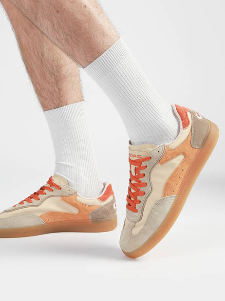 Sneakers Uit Leder Hoff Oranje men 12619407 ander zicht 1