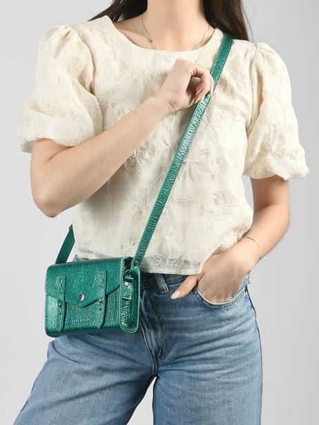 Cross Body Tas Mini Indispensable Star Leder Paul marius Blauw star MINISTA ander zicht 1