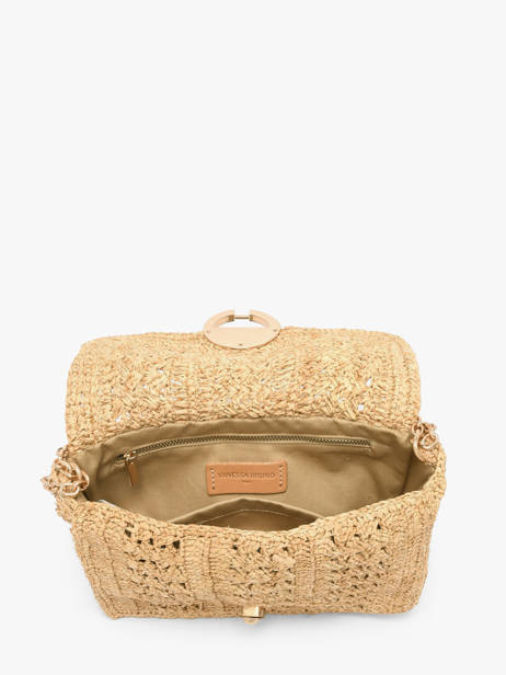 Crossbody Tas Moyen Moon Raffia Vanessa bruno Beige moon raphia 91V40533 ander zicht 3
