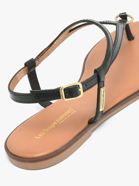 Open Sandalen Uit Leder Les tropeziennes Zwart women HATOME ander zicht 2