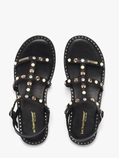 Sandalen Uit Leder Les tropeziennes Zwart women CORLYLOW ander zicht 3