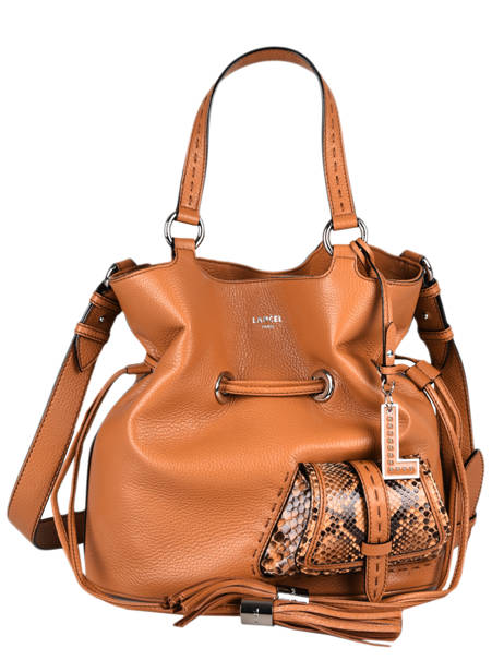 Bucket Bag M Premier Flirt Python Leder Lancel Bruin premier flirt A10529 ander zicht 2