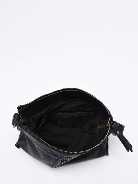 Cross Body Tas Cow Leder Basilic pepper Zwart cow BCOW58 ander zicht 3