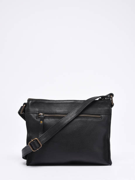 Cross Body Tas Cow Leder Basilic pepper Zwart cow BCOW58 ander zicht 4