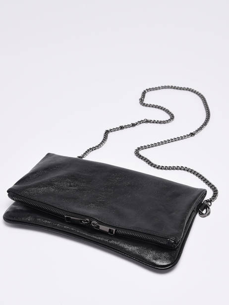 Cross Body Tas Nine Leder Milano Zwart nine NI22112N ander zicht 2